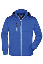 James&Nicholson Softshell-Jacke mit Kapuze für Herren, Black/Black S, JN1078 – Bild 3