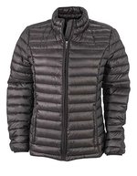 James&Nicholson Daunenjacke mit Kontrastdetails für Damen, Black/Black S, JN1081 – Bild 1