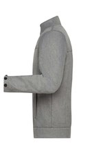 James&Nicholson Männer Softshell Jacke Melange-Optik, Dark Melange S, JN1088 – Bild 5
