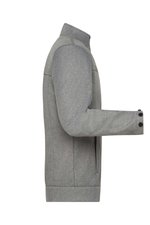 James&Nicholson Männer Softshell Jacke Melange-Optik, Dark Melange S, JN1088 – Bild 6