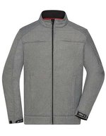 James&Nicholson Männer Softshell Jacke Melange-Optik, Dark Melange S, JN1088 – Light Melange
