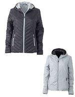 James&Nicholson Leichte Wendejacke mit DuPont™ Sorona® Wattierung, Black/Silver (Solid) S, JN1091 – Bild 1