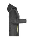 James&Nicholson Lightweight Reversible Jacket with DuPont™ Sorona® Padding, Black/Silver (Solid) S, JN1091 – image 6