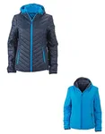 James&Nicholson Leichte Wendejacke mit DuPont™ Sorona® Wattierung – Navy/Aqua