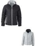 James&Nicholson Leichtgewicht Wendejacke DuPont™ Sorona® für Herren, Black/Silver (Solid) XL, JN1092 – Bild 2