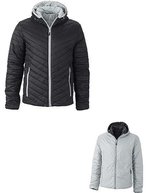 James&Nicholson Leichtgewicht Wendejacke DuPont™ Sorona® für Herren, Black/Silver (Solid) S, JN1092 – Bild 1