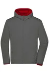 James&Nicholson Leichtgewicht Wendejacke DuPont™ Sorona® für Herren, Black/Silver (Solid) XL, JN1092 – Bild 7