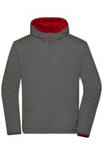 James&Nicholson Leichtgewicht Wendejacke DuPont™ Sorona® für Herren, Black/Silver (Solid) S, JN1092 – Bild 7