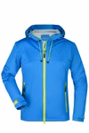 James&Nicholson Softshell-Jacke mit TPU-Membran für Damen, Spring Green/Iron Grey L, JN1097 – Bild 2