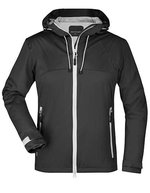 James&Nicholson Softshell-Jacke mit TPU-Membran für Damen, Aqua/Acid Yellow S, JN1097 – Nero/Argento (Unito)