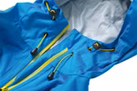 James&Nicholson Veste softshell ultra-légère avec capuche, Aqua/Acid Yellow S, JN1098 – image 4