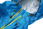 James&Nicholson Ultraleichte Softshell-Jacke mit Kapuze, Aqua/Acid Yellow S, JN1098 – Bild 4