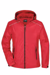James&Nicholson Giacca Antipioggia con Cappuccio e Riflettori da Donna, Spring Green/Navy M, JN1117 – immagine 3