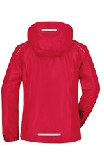 James&Nicholson Regenjacke mit Kapuze und Reflexen für Damen, Black/Silver (Solid) S, JN1117 – Bild 4