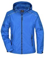 James&Nicholson Regenjacke mit Kapuze und Reflexen für Damen – Royal/Navy