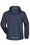 James&Nicholson Rain Jacket with Adjustable Hood for Men, Spring Green/Navy S, JN1118 – image 4