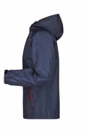 James&Nicholson Rain Jacket with Adjustable Hood for Men, Spring Green/Navy S, JN1118 – image 5