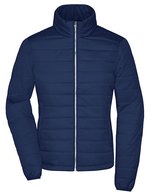 James&Nicholson Steppjacke mit tailliertem Schnitt für Damen, Black S, JN1119 – Navy