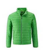 James&Nicholson Wattierte Steppjacke mit Kinnschutz, Black S, JN1120 – Verde