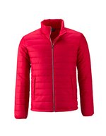James&Nicholson Wattierte Steppjacke mit Kinnschutz, Black S, JN1120 – Rosso