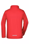James&Nicholson Zip-Off Softshell Jacke Navy für Damen, Black/Red S, JN1121 – Bild 4
