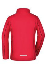 James&Nicholson Zip-Off Softshell Jacke Navy für Damen, Black/Red S, JN1121 – Bild 4