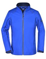 James&Nicholson Zip-Off Softshell Jacke Navy für Damen, Black/Red S, JN1121 – Nautic Blue/Navy