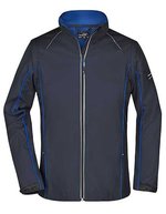 James&Nicholson Zip-Off Softshell Jacke Navy für Damen, Black/Red S, JN1121 – Navy/Royal