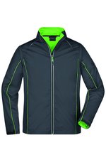 James&Nicholson 2-in-1 Herren Softshell-Jacke mit Ärmeln, Black/Red S, JN1122 – Bild 1