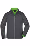 James&Nicholson 2-in-1 Herren Softshell-Jacke mit Ärmeln, Black/Red S, JN1122 – Bild 3