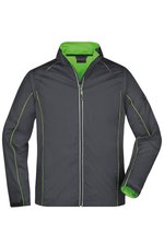 James&Nicholson 2-in-1 Herren Softshell-Jacke mit Ärmeln, Black/Red S, JN1122 – Bild 3