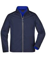 James&Nicholson 2-in-1 Herren Softshell-Jacke mit Ärmeln, Black/Red S, JN1122 – Navy/Royal