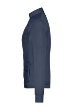 James&Nicholson Hybrid Sweat-Jacke taillierter Schnitt für Damen, Black S, JN1123 – Bild 4