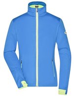 James&Nicholson Softshelljacke mit TPU-Membran für Damen, Black/Light Red S, JN1125 – Bright Blue/Bright Yellow