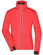 James&Nicholson Softshelljacke mit TPU-Membran für Damen, Black/Light Red S, JN1125 – Bright Orange/Black