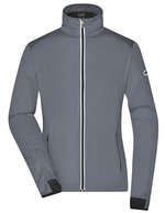 James&Nicholson Softshelljacke mit TPU-Membran für Damen, Black/Light Red S, JN1125 – Titan/Black