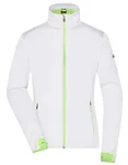James&Nicholson Softshelljacke mit TPU-Membran für Damen, Bright Blue/Bright Yellow XL, JN1125 – White/Bright Green