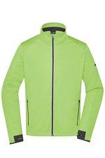 James&Nicholson Sportliche Softshell Jacke mit TPU-Membran, Black/Light Red S, JN1126 – Bild 3