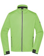 James&Nicholson Sportliche Softshell Jacke mit TPU-Membran, Black/Light Red S, JN1126 – Vert vif/Noir
