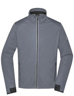 James&Nicholson Sportliche Softshell Jacke mit TPU-Membran, Black/Light Red S, JN1126 – Titan/Noir