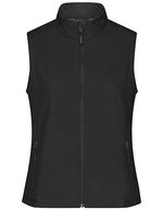 James&Nicholson Softshell Weste mit Microfleece für Damen, Black/Black S, JN1127 – Bild 2