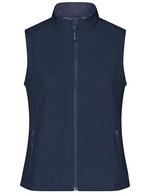 James&Nicholson Softshell Weste mit Microfleece für Damen, Black/Black S, JN1127 – Marine/Marine