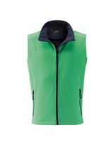 James&Nicholson Softshell Weste mit Microfleece für Herren, Black/Black S, JN1128 – Bild 3