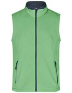 James&Nicholson Softshell Weste mit Microfleece für Herren, Black/Black S, JN1128 – Green/Navy