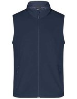 James&Nicholson Softshell Weste mit Microfleece für Herren, Black/Black S, JN1128 – Navy/Navy