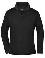 James&Nicholson Softshell Jacke mit Microfleece für Damen, Black/Black S, JN1129 – Bild 2
