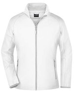 James&Nicholson Softshell Jacke mit Microfleece für Damen, Black/Black S, JN1129 – White/White
