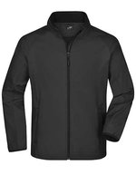 James&Nicholson Softshell-Jacke mit Fleece-Futter für Herren, Black/Black S, JN1130 – Bild 2