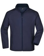 James&Nicholson Softshell-Jacke mit Fleece-Futter für Herren, Black/Black S, JN1130 – Navy/Navy