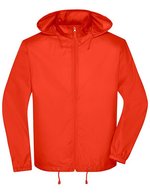 James&Nicholson Promo Jacke mit Kapuze für Herren, Black S, JN1132 – Orange vif